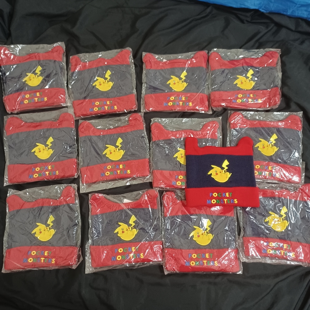 1998 pokemon beanies. Deadstock